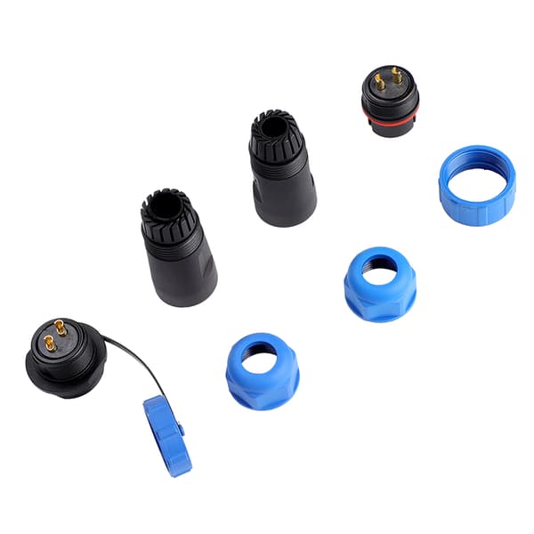 SP21 IP68 2-benet vandtæt plastik luftfartsstik kabel inline-stik (2-benet)