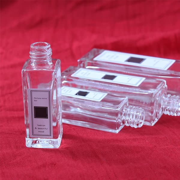 5 ml parfymflaska tom transparent glas påfyllningsbar minisprayflaska