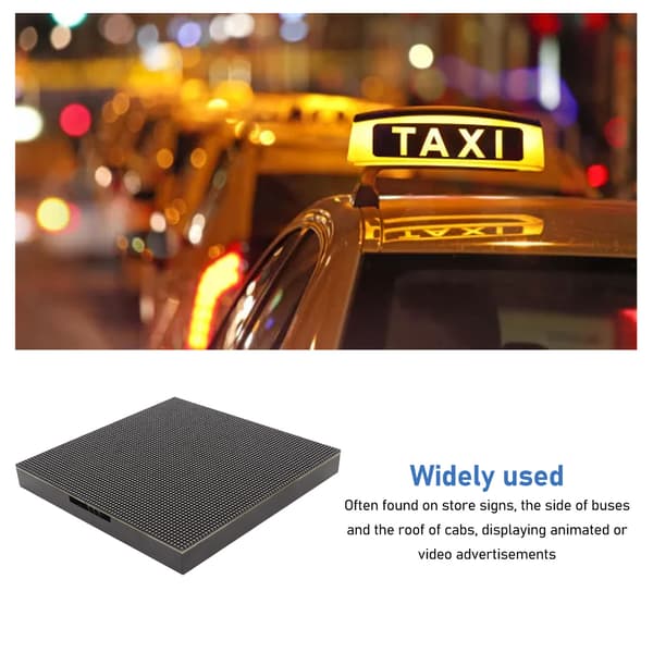 RGB Fuld Farve LED Matrix Panel 64x64 4096 Punkter 2mm Pitch Justerbar Lysstyrke LED Dot Matrix Display