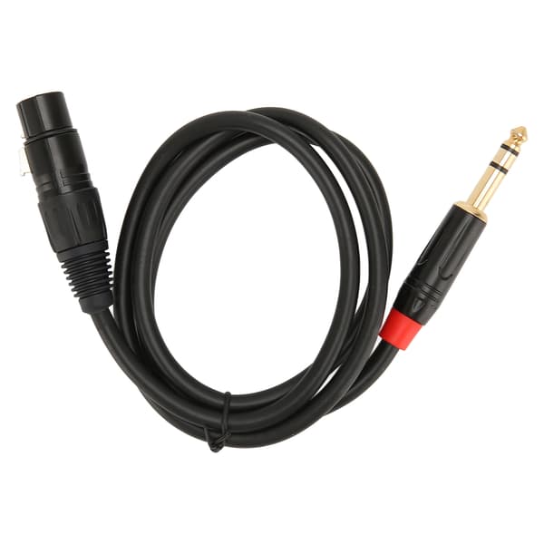 XLR hunn til TRS-kabel 3-pinners XLR til 6,35 mm TRS lydstereopluggkabel 1m for musikk