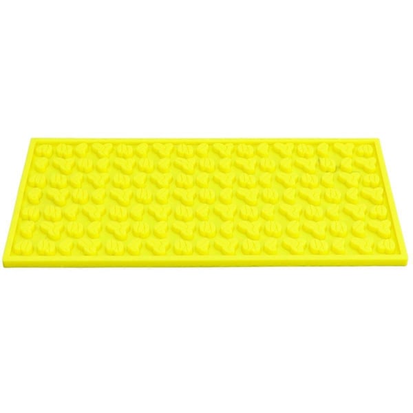 30x15x0,8CM Fødevaregodkendt Silikone Skridsikker Bar Service Spildmåtte Gul