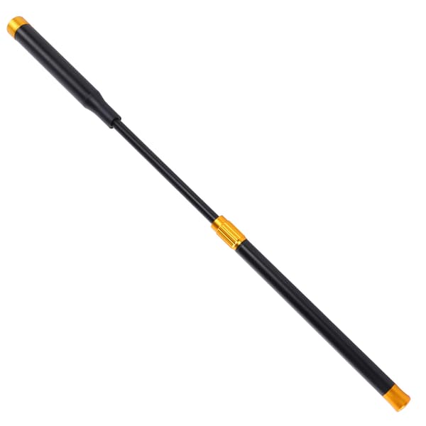 Biljardköförlängare i aluminium, teleskopisk stretch, snookertillbehör (guldsvart)