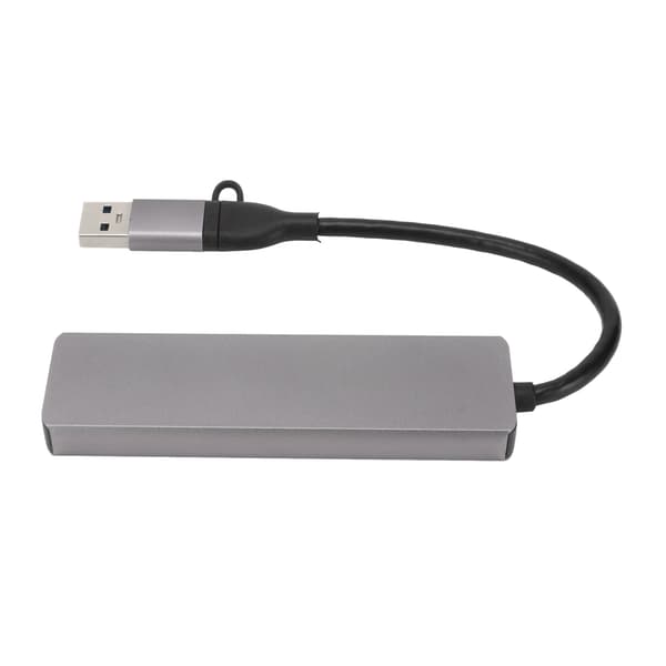 USB C-hub 6 i 1 USB3.0 3xUSB-portar 5 Gbps överföring Avancerad chipset Bärbar dockningsstation för hemkontor resor