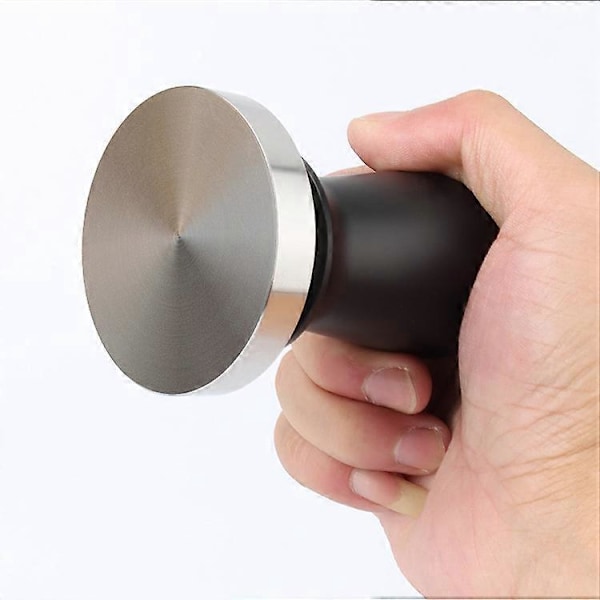 58 mm kahvileimasin, kahvileimasin 58 mm espressoleimasin 58 mm kalibroitu kahvileimasin 304 ruostumattomasta teräksestä valmistettu litteä pohja ergonomisella kahvijauheen kahvalla