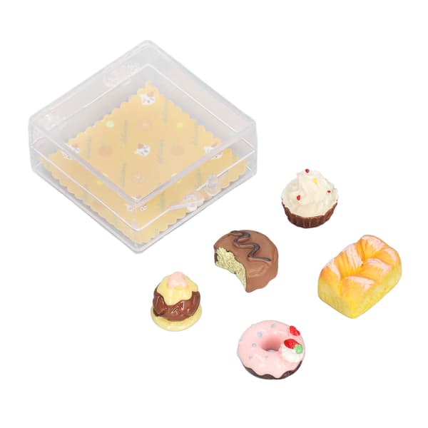 1:12 Dockhus Miniatyr Desserts Set Hög Simulering Liten Bärbar Dockhus Miniatyr Mat för 1:12 Dockhus Presenter Typ A