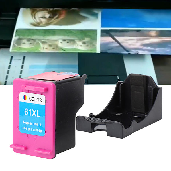 Påfyllningsbar bläckpatron för HP 61 XL Officejet 2620 4639 Deskjet 1000 1050 2000 skrivare - Färg