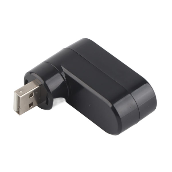 USB jakaja Mini Kannettava In Line USB 2.0 -telakointiasema 3-porttinen jakaja 180° Rotation Laajennuskeskitin
