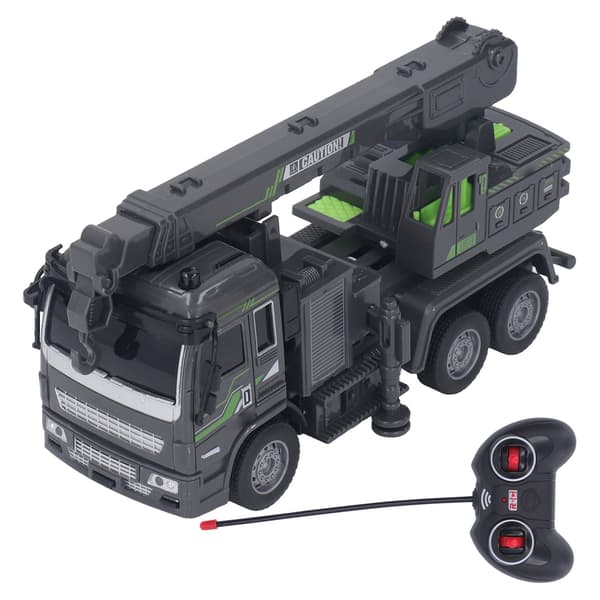 1:32 RC kran hög simulering rörlig led fjärrkontroll kranmodell med ljus flickor pojkar present