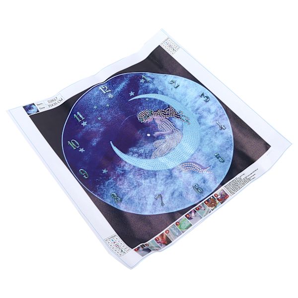 DIY Rhinestones Maleri Sovende Stjernehimmel Ure Mønster Krystal Broderi Billede Dekoration Kit