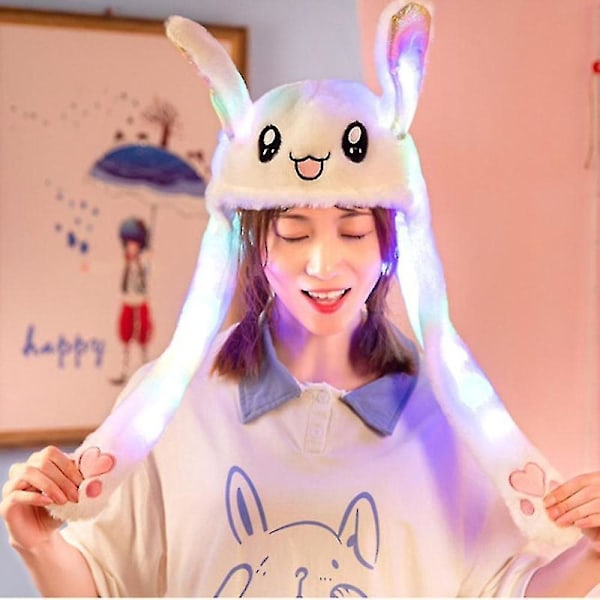 Söt kanin Pikachu plyschmössa - Lysande hatt för bebisar barn (60cm) B