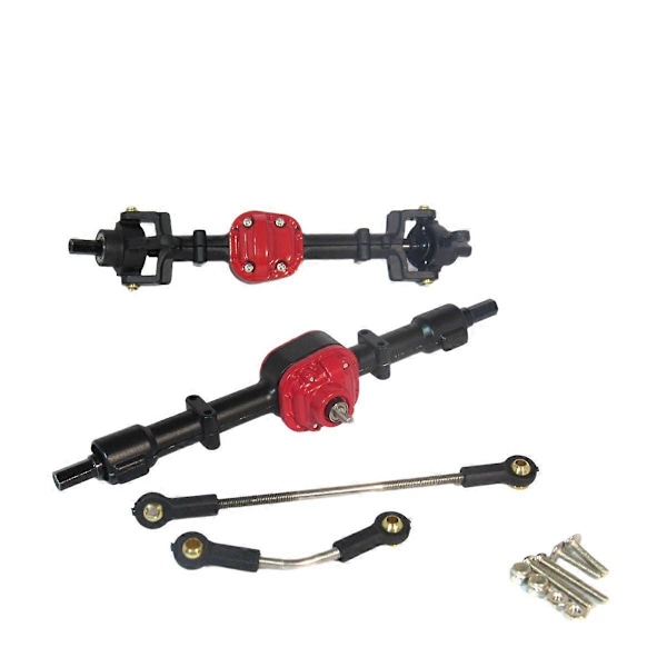 RC-auton metallivaihteisto etu- ja taka-akselisarja MN D90 D91 mustalle