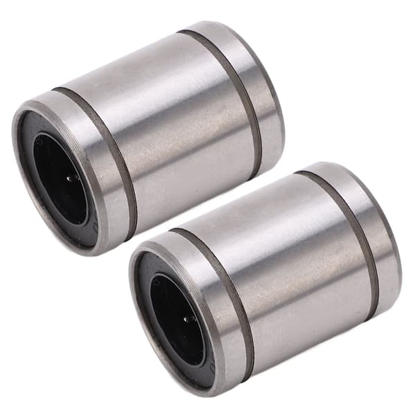 2 stk. cylinder lineær bevægelse kugleleje ID 16mm OD 28mm LM16UU til CNC 3D-printer