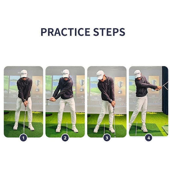 Golf Swing Trainer Putting Øvelse Træningshjælpemidler Golfbold Holdning