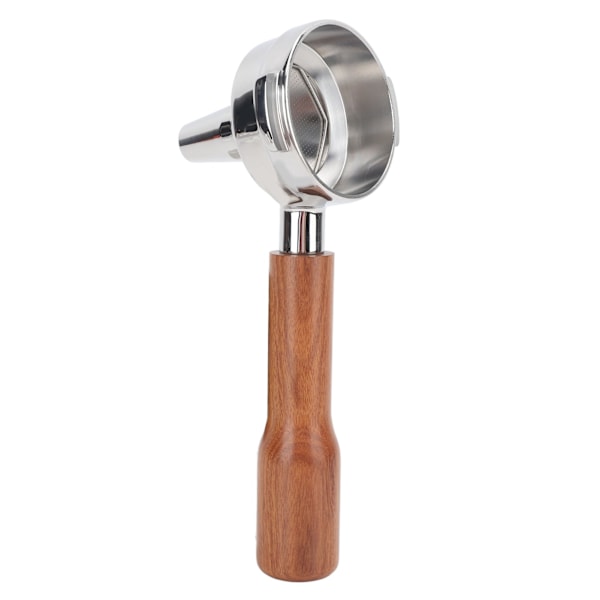 58mm Portafilter Yhden Pään Uutto Massiivipuukahva Ruostumaton Teräs Tee Kahvi Portafilter C1 Tyyli Ruusupuu