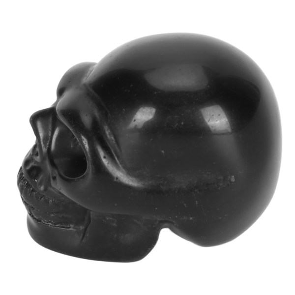 2 tommer krystalkraniehoved Håndudskåret poleret udskæringskallestatue Miniaturekranier Ornamenter til meditation Afslappende Obsidian