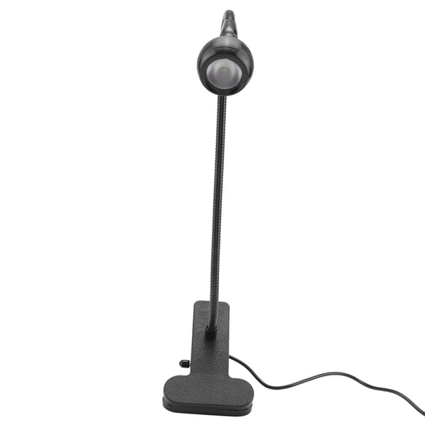 USB LED Bordlampe Mini Skrivebords Natlampe med Klips til Hjemmestudie Læsning Sort Varm