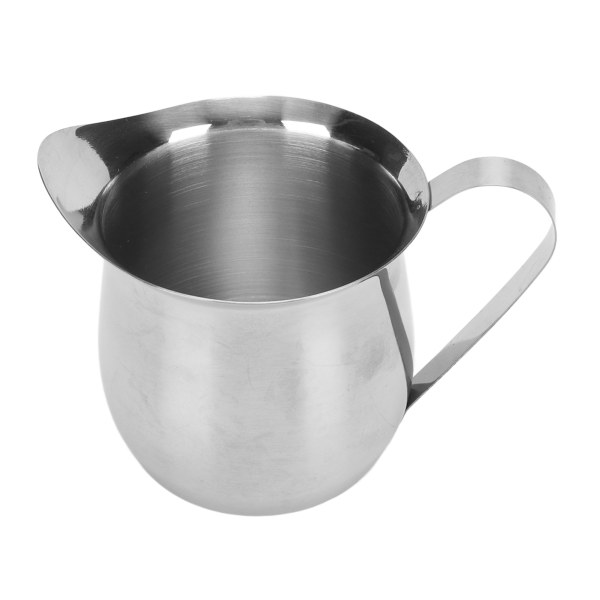Melkeskummer i rustfritt stål, ergonomisk melkeskummerkopp, kanne, dampende kanne for kaffe 8oz