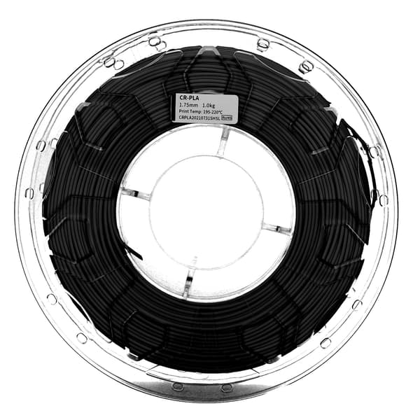 3D Printer Filament Lav Krympning Høj Sejhed 1,75 mm Printforsyninger Tilbehør Sort