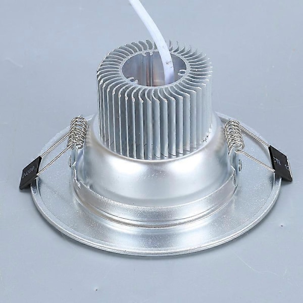 Ekstra Flad LED Indbygningsspot 7W 700Lm Indbygget Loftlampe Kold Hvid 6000K Badeværelsesspotlight Aluminium Rund Metal Sæt med 6 til Stue Soveværelse