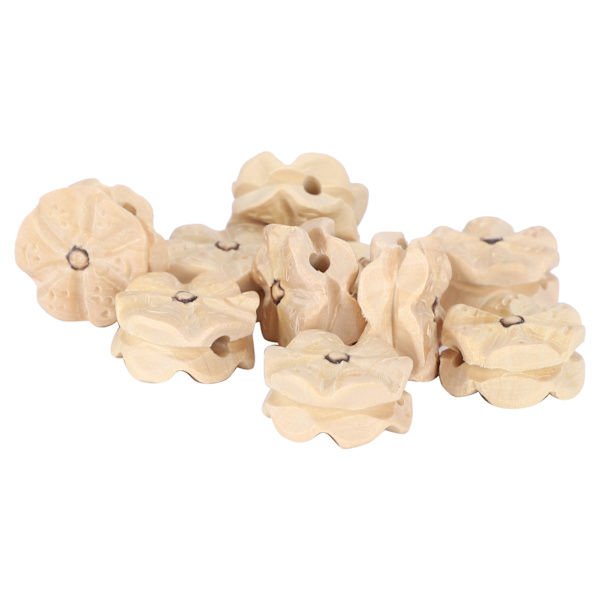 10 st trä smycken gör tillbehör buxbom trä carving DIY handgjorda tillbehör