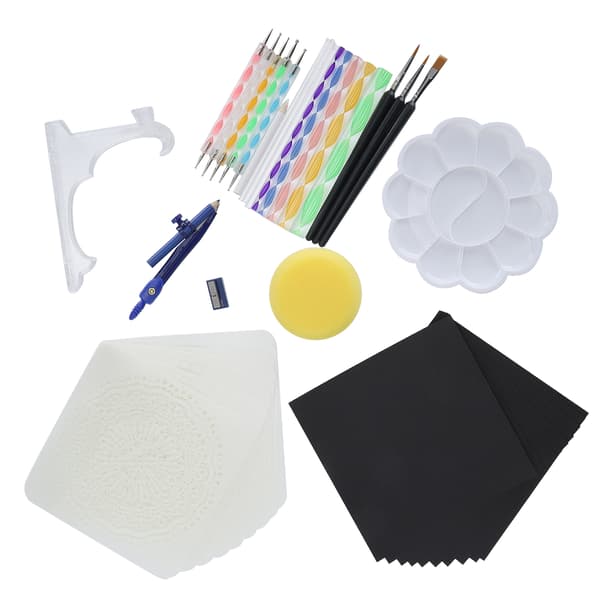 43 stk. Mandala Dotting Tools Sæt DIY Kunst Skabelon Udsmykning Stick Maleri Tilbehør