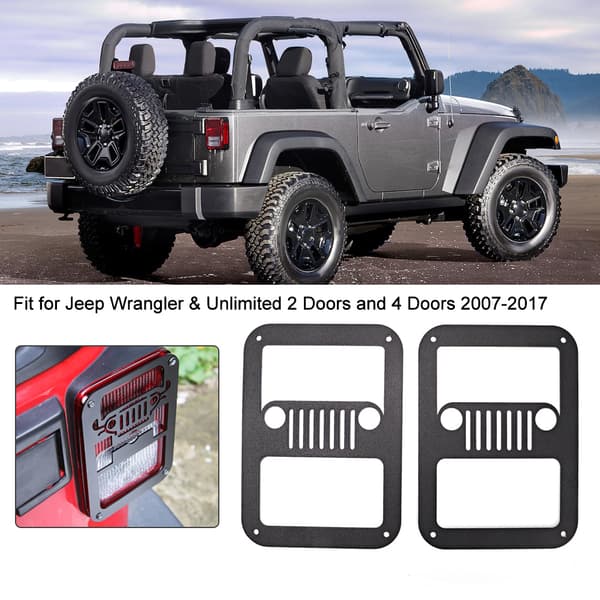 2 stk. Blinklys Dæksel Beskyttelse Passer til Jeep Wrangler & Unlimited 2 Døre og 4 Døre 07-17
