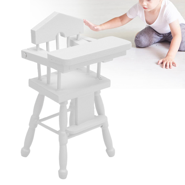 Dockhusmöbler 1:12 Miniatyrstol Modell Baby Matstolar Dekoration Hantverk Present