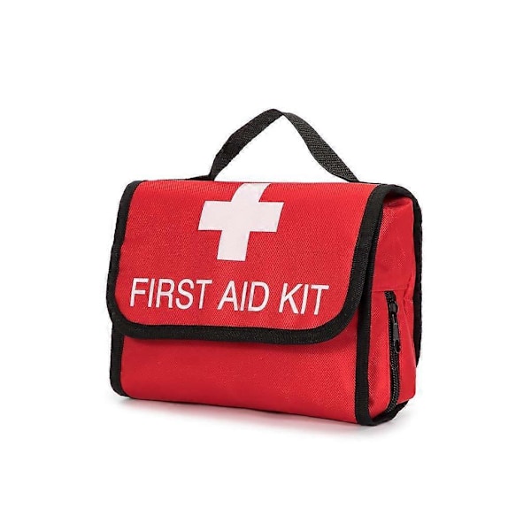 Första Hjälpen Väska Tom Liten Röd Första Hjälpen Kit Väska Utomhus Rese Räddningsväska Första Insats Förvaring Överlevnad Medicinväska Fickbehållare för Ca
