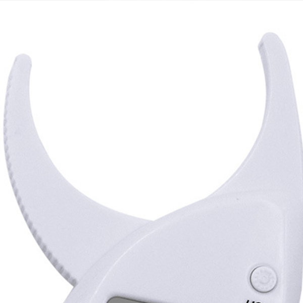 Skin Fat Caliper Portabel Lättvikt Bekvämt grepp Exakt mätning Digital Fat Caliper Vit