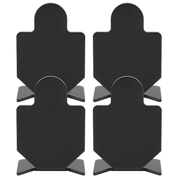 4 st skjutmål i aluminiumlegering, skjutbana, trianställ, inomhusunderhållning, typ B