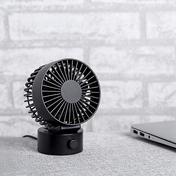 USB Ventilator / Bordventilator / Turboventilator / Mini USB / Behagelig Driftsstøj / Trinløs Justerbar Hastighed