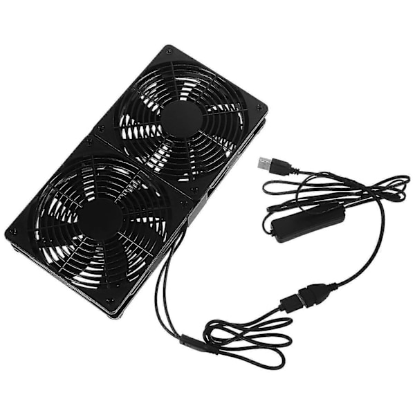 Dobbel USB Vifter USB Datamaskin Vifte Liten Datamaskin Vifte USB Kjølevifte Datamaskinkabinet Vifter_SZXM