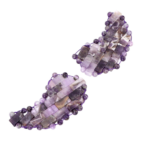 Ametist kylande ögonmask Professionell stress trötthet lindring Jadestone terapi ögonlapp för mörka ringar