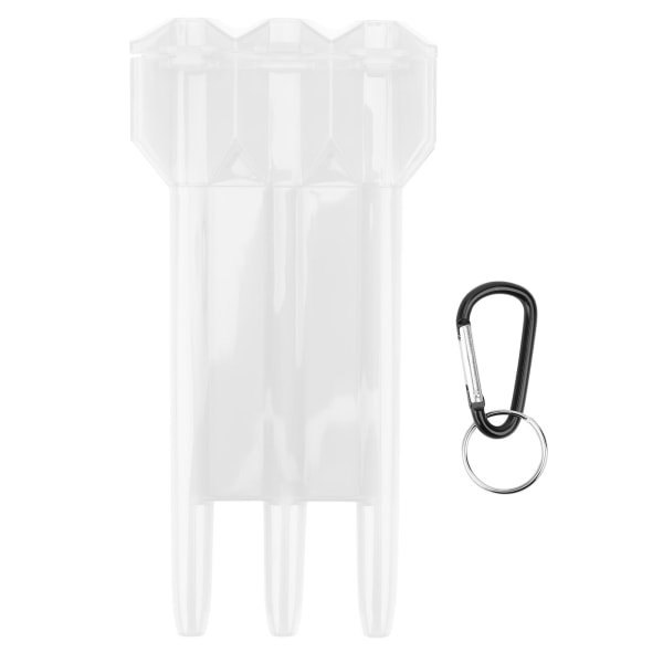 Universal Portabel Dart Box ABS- case 3-hylsa Förvaring W/Aluminium Legering Häng SpänneTransparent