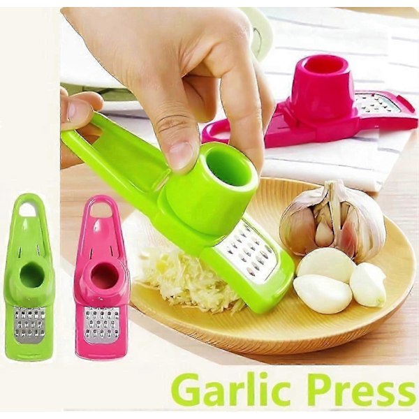 Vitlökspress, Rostfritt Stål, Enkel och Snabb Handpressdesign