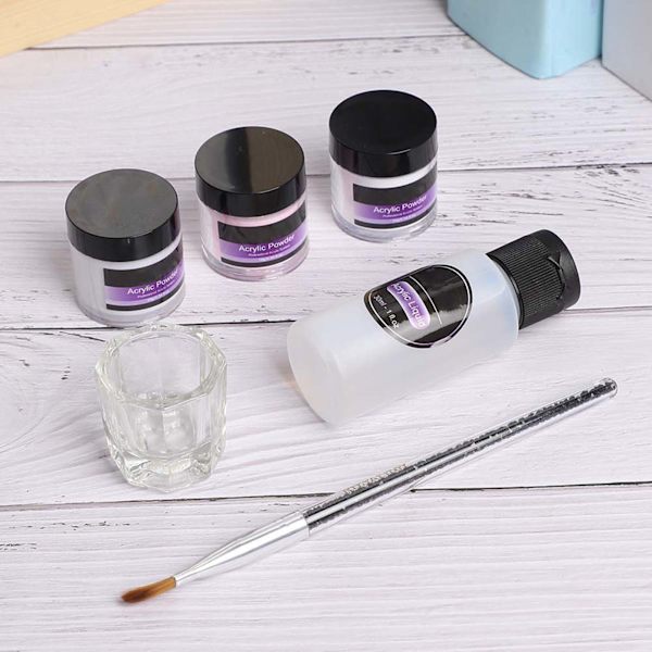 ROSALIND Akrylpulver Kristall Nail Liquid Extension Carving Manikyr Tool SetSJTC6-01