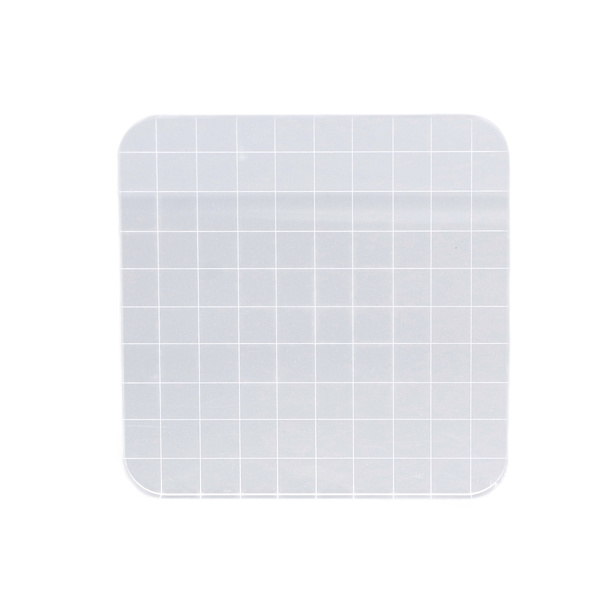 Akrylblock 10x10cm Säker Rund Hörn Transparent Återanvändbar Mycket Hållbar Klar Stämplar för Anteckningsbok Scrapbook Kort