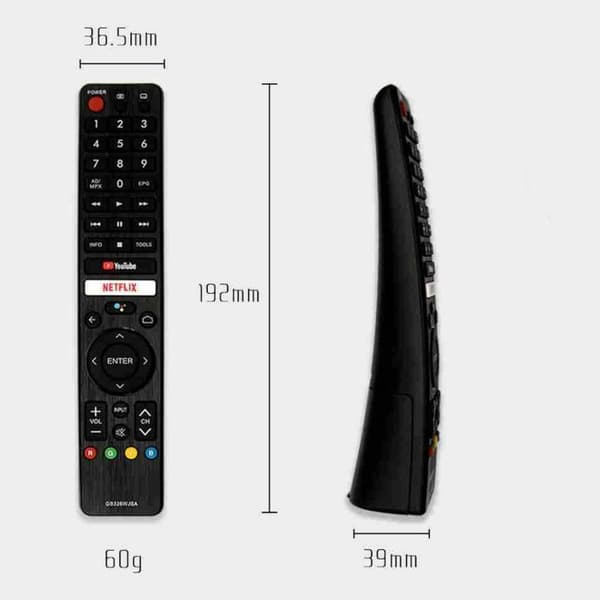 GB326 WJSA Universal infrarød fjernbetjening til Sharp TV'er
