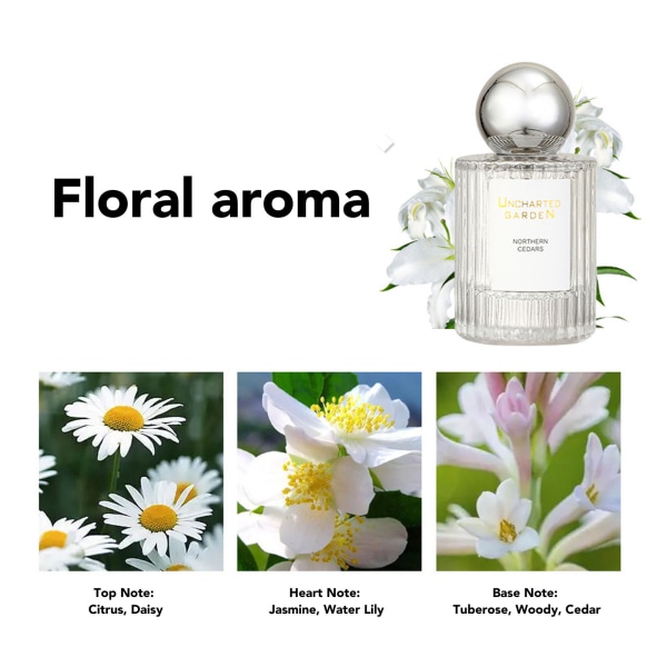 Kvinder Elegant forfriskende blomsterparfume Langvarig let duftparfume til feriefest 50 ml