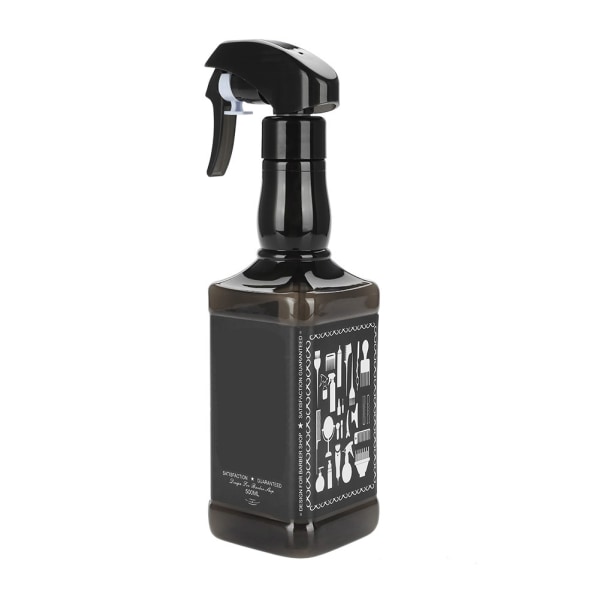 500 ml Plast Frisør Spray Flaske Salon Frisør Hårverktøy Vannsprøyte (svart)