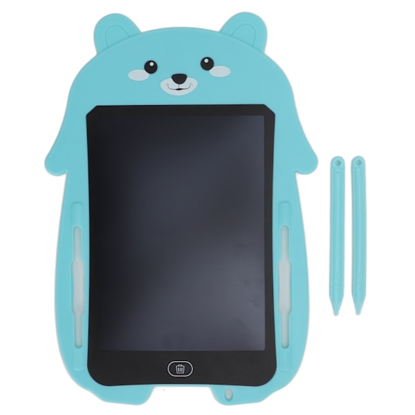 8,5-tommers LCD-skrivetavle, øyebeskyttelse, LCD, fargerik doodle, håndskriftpapir for 3 år + (lyseblå bjørn farget penn)