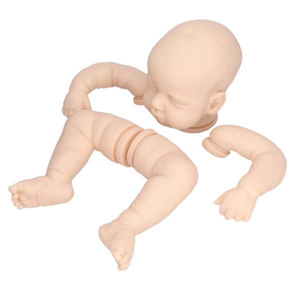 20 tums återfödd docka set realistisk babydocka helkropp naturtrogen DIY oavslutad docka kit