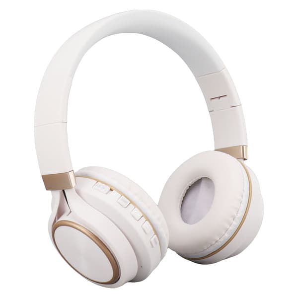 Trådløst headset Bluetooth 5.0 Dyb bas stereolyd 200mAh Trådløse Bluetooth-hovedtelefoner til sport Hvid
