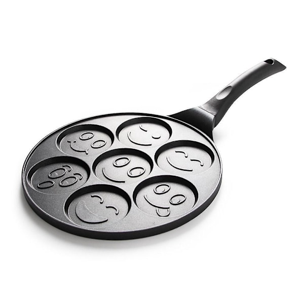 Mini Pandekage Maker Non-stick Grill Sjov Smiley Ansigt Morgenmad Gave til Børn og Voksne Perfekt til Fødselsdage