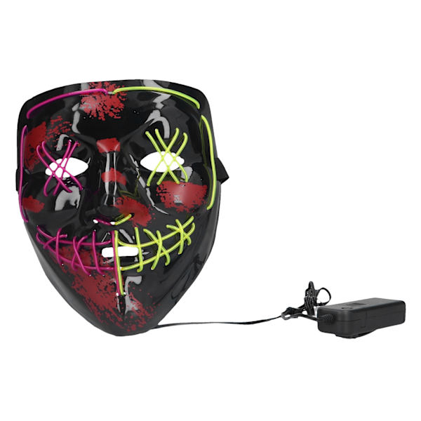 LED Halloween-naamio Pelottava Valo Glowing Mask Cosplay Pukuja Halloween ja Joulu