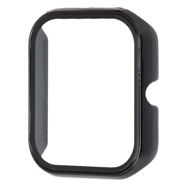 Ur Proetction Cover PC Hærdet Glas Fuld Dækning Urskærm Etui til Haylou RS4 Sort