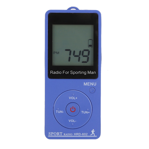 Kompakt bærbar FM/AM frekvensjustering digitalt display med skridttællerfunktion Mini sportsradio