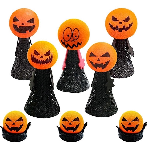 Intressant Halloween Fingerdocka Present Pumpa Hoppande Dockleksak