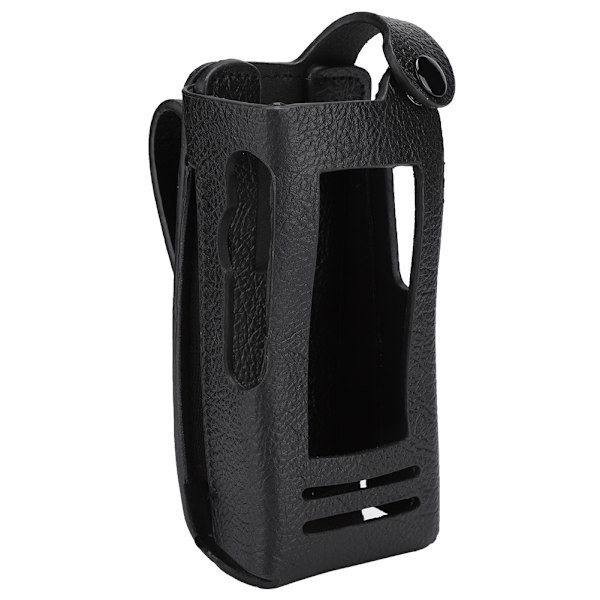 Walkie-Talkie Hard Leather Case Cover med bagklip + nylon skulderrem til Motorola P8268