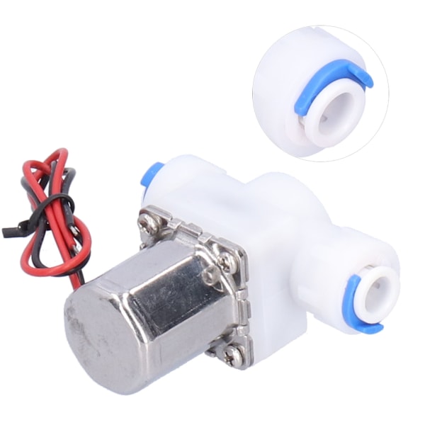 1/4in magnetventil Drikkevand Quick Connector Bistabilt Puls Hydraulisk Udstyr DC4.5V